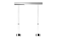 Oligo Grace Suspension LED 2 foyers - réglable en hauteur cache-piton chromee/tête chromee Ce luminaire comporte des modules à LED prémontés de classes énergétiques A A++, A+, A