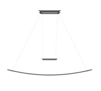 Oligo Lisgo Sky Suspension LED, gris mat - 140 cm Ce luminaire comporte des modules à LED prémontés de classes énergétiques A A++, A+, A