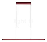 Oligo Lisgo Sky Straight Suspension LED rouge mat - 187,5 cm Ce luminaire comporte des modules à LED prémontés de classes énergétiques A A++, A+, A