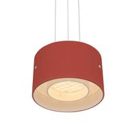 Oligo Trofeo Suspension LED avec contrôle gestuel cache-piton chrome/tête rouge mat Ce luminaire comporte des modules à LED prémontés de classes énergétiques A A++, A+, A