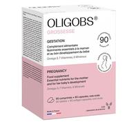 CCD Oligobs Grossesse, 90 Comprimés + 90 capsules - Complément alimentaire pour femme enceinte - Fabriqué en France par le Laboratoire
