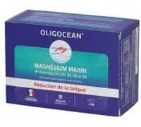 OLIGOCEAN - AQUAMAG -Magnésium Marin - Vitamine B3, B5, B2, B6 et B8 - Réduire la fatigue - Fabrication française - 80 gélules