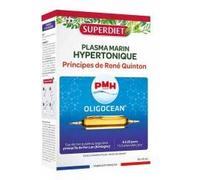 Super Diet – OLIGOCÉAN PMH Plasma marin hypertonique – Principes de Quinton – 20 ampoules de 10 ml