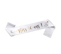 OLILLY - Echarpe pour 50 Ans - Miss 50 ans - A porter ou à Offrir le Jour J (50 ans)