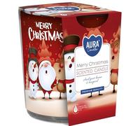 OLIMARI Bougie parfumée 120g Cire 7x8cm 22h Noel (N3254-MERRY-CHRISTMAS)