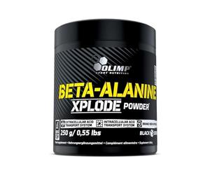 Olimp Beta Alanine Xplode Paquet de 1 x 250g - Poudre de Bêta Alanine - Acides Aminés - Pre Workout - Supplément Energétique pour Femmes et Hommes - Pompe - Vitamine B6 (Orange)