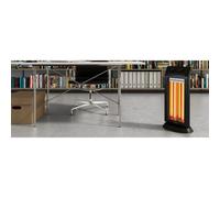 Olimpia Splendid 99579 Chauffe-eau électrique infrarouge 1100W Noir 2 Niveaux Oscillant