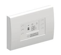 Olimpia Splendid B1012 Commande Murale Sans Fil a Piles, Compatible Unico (hors Twin), Controle de la Temperature, Vitesse de Ventilation et Deflecteur d’Air, Blanc