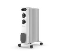 Olimpia Splendid Caldorad S1 9 - Radiateur à Huile 2000 W, 3 Niveaux de Puissance, Thermostat Réglable, Protection Anti-Basculement et Roulettes Pivotantes, pour Pièces jusqu’à 60 m³