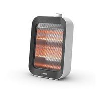 Olimpia Splendid, Quarzia Slim B, Poêle infrarouge avec lampes à quartz, puissance jusqu'à 800W, chauffage instantané et uniforme, interrupteur anti-basculement, design slim avec poignée pratique