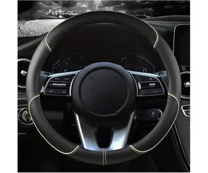 OLINOWL Couvre-Volant pour Mini John Cooper Works 2012-2016 | Couvre-volant intégral, zones latérales texturées, repère central rouge, style discret, finition enveloppante, soignée