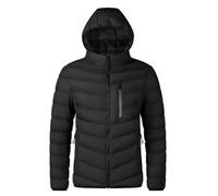 OLIns Homme Doudoune Matelassée Avec Capuche Doublée L-4XL(Color:Black,Size:4XL)