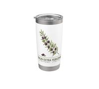 Olio Extra Vergine Toscana, Italia Huile d'olive Branche Art Gobelet isotherme en acier inoxydable double paroi