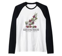 Olio Extra Vergine Toscana, Italie Impression de Branches d'olivier Manche Raglan