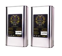 Olio Extravergine Di oliva Federico II Monovarietale Peranzana Da Olive Italiane 2 Latte 1 Litro