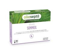 OLIOSEPTIL - Gélules Sommeil - Aide à l'endormissement - Contribue à un sommeil réparateur - Participe à la détente et la relaxation - Aux Huiles Essentielles - Sans Gluten - 30 gélules végétales