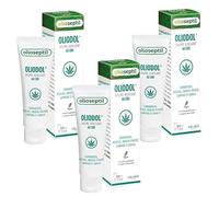 OLIOSEPTIL - Oliodol® - Baume Apaisant - Enrichi en Cannabidiol (CBD), Menthol & Huiles Essentielles - Soulage les gênes musculaires - 100% vegan - 3 tubes de 50 ml