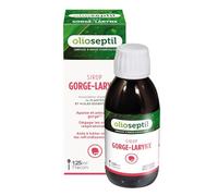 OLIOSEPTIL - Sirop Gorge-Larynx - Association d'extraits de Thym & Sauge, huile essentielle d'Eucalyptus, Propolis et Miel de Manuka - Adoucit la gorge & apaise les voies respiratoires - 125 ml