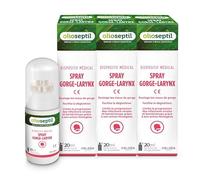 OLIOSEPTIL - Spray Gorge-Larynx - Miel, Propolis & Aloe Vera - Apaise, hydrate et protège la gorge - Soulage les irritations - Formule naturelle - Dispositif médical - Lot de 2