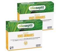 OLIOSEPTIL Voies urinaires assainit le système urinaire x2 | Favorise l'élimination rénale de l'eau, prévention en cas de gêne urinaire, aux huiles essentielles, dès 15 ans
