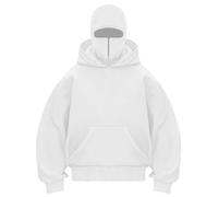 OLIPHEE Sweat à Capuche Homme Sweat Zippé Veste Demi-Zip Poche Kangourou Hiver Cagoule