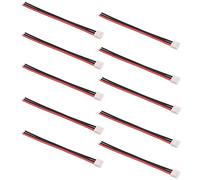 OliRC 10 pièces 10cm JST-XH 2S équilibre Plug connecteur Adaptateur Conduire Fil 22awg Silicone câble pour RC Lipo Batterie Chargeur (C122-10)