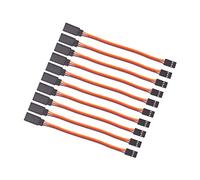 OliRC 10 pièces mâle à Femelle 10 cm câble d'extension Servo câble 26awg 30cores pour Carte de Commande KK MWC Eagle (C160-10)