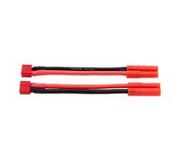 OliRC 2 pièces 4mm Bullet Banana HXT Connecteur à Femelle Deans T-Plug Connecteur Adaptateur avec 12awg 10cm Fil (C70-2)