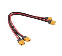 OliRC 2 pièces Amass XT60 M à XT60 FM Adaptateur Extension Mâle Femelle Câble 14awg 30cm pour Batterie RC (C159-2)