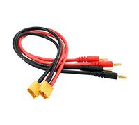 OliRC 2 pièces XT60 Connecteur à 4mm Banane Fiches Batterie Charge Adaptateur Câble 12awg 30cm