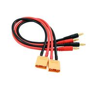 OliRC 2 pièces XT90 Connecteur à 4mm Banane Fiches Batterie Charge Adaptateur Câble 12awg 30cm