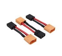 OliRC 3pcs mâle XT90 à Femelle TRX Traxxas Adaptateur de connecteur câble - 12awg 5cm Fil (C49-3)