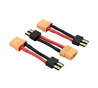 OliRC 3pcs XT90 Femelle vers Traxxas TRX Mâle Adaptateur Connecteur Câble - 12awg 5cm Fil (C47-3)