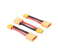 OliRC 3pcs XT90 mâle à XT60 Femelle Adaptateur convertisseur connecteur RC Fil avec 12awg 5cm (C86-3)