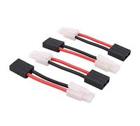 OliRC 4 pièces Grand Tamiya mâle à Traxass TRX Femelle RC Adaptateur connecteur avec Fil 14awg 5 cm (C87-4)