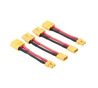 OliRC 4 pièces XT30 XT-30 à XT60 XT-60 mâle Femelle Adaptateur connecteur RC avec 16awg 5 cm (C84-4)