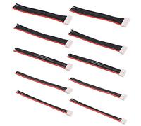 OliRC JST-XH 2S 3S 4S 5S 6S Lot de 2 connecteurs de prise d'équilibre 22 AWG en silicone pour chargeur de batterie RC Lipo (C127-10) 10 cm