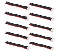 OliRC Lot de 10 connecteurs JST-XH 6S de 10 cm, câble en silicone 22 AWG pour chargeur de batterie RC Lipo (C126-10)