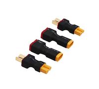 OliRC Lot de 4 adaptateurs XT30 XT-30 vers T-Plug Deans mâle et femelle (C147-4)