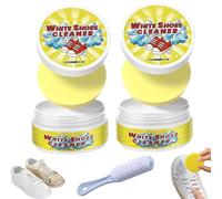 Olite While Nettoyant pour chaussures blanches, crème de nettoyage douce pour chaussures blanches, crème nettoyante tout usage, sans rinçage, pour diverses chaussures, 2 pièces., Taille unique