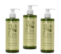 Oliva del Mediterraneo Shampooing bio pour cheveux et corps à l'huile d'olive bio Style méditerranéen Gel Cheveux et Corps 10 x 300 ml