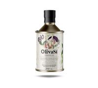 OLIVA SÍ - Huile d'olive extra vierge aromatisée à l'ail, boîte de 250 ml | Huile d'olive extra vierge de qualité supérieure pour tartines, pâtes, légumes et autres préparations.