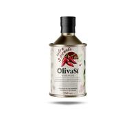 OLIVA SÍ - Huile d'olive extra vierge aromatisée extra piquante, boîte de 250 ml | Huile d'olive extra vierge de qualité supérieure pour pizzas, pâtes, viandes et autres préparations