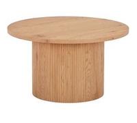 Oliva - table basse ronde - bois - 80 cm - Bois
