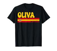 Oliva Ville Espagne Vintage Esthétique Vacances d'été T-Shirt