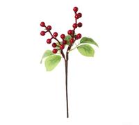 Olive artificielle en plastique pour tige de 25 cm avec baies colorées