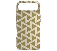 Olive Beige Brown Zigzag Triangle Arrow Earth Pattern Coque pour iPhone Air