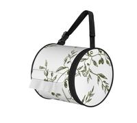 Olive Branch, Aliments et Boissons dessinés à la Main,Distributeur de mouchoirs cylindrique, Distributeur de mouchoirs Suspendu pour Voiture