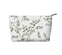 Olive Branch, Aliments et Boissons dessinés à la Main,Trousse de Toilette en Velours côtelé, Trousse de Maquillage Portable pour Les Voyages