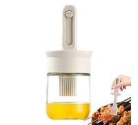 Olive - Distributeur d'huile 2 en 1 - Flacon télescopique de 300 ml - Outil d'agrafage en silicone - Distributeur d'huile 2 en 1 pour griller, crêpes, cuisiner, rôtir, cuire, préparer des aliments